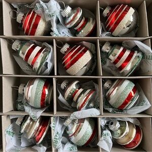 christopher radko shiny brite glass ornaments